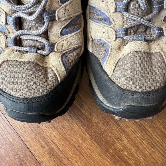 Merrell Moab 2 Vent Hiking Shoes Womens 11 Gray Blue Ventilator Lace Up Low Top - Picture 6 of 11